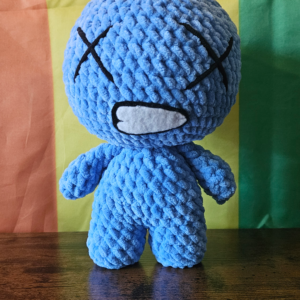 Crochet The Binding of Isaac blue baby inspired plush