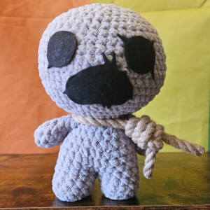 Crochet The Binding of Isaac inspired The Keeper plush